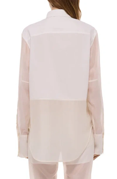 Helmut Lang Woven Button-up Shirt In Multi