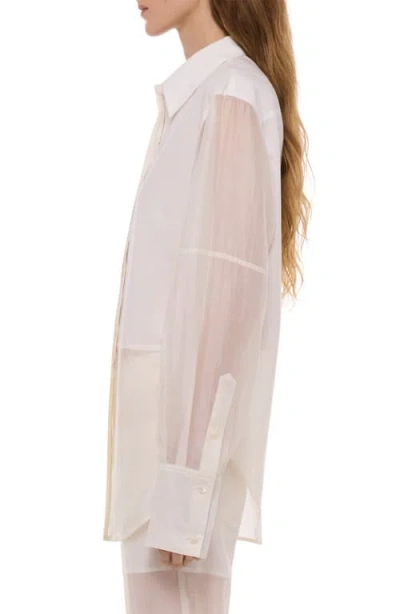 Helmut Lang Woven Button-up Shirt In Multi