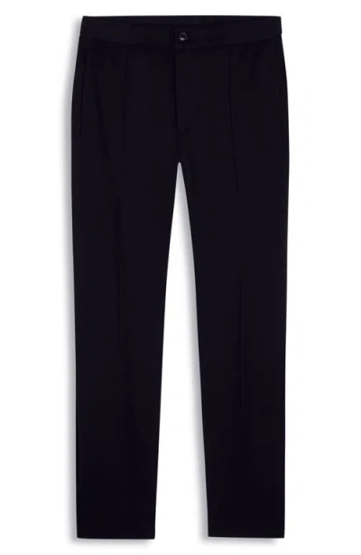 Bugatchi Soft Touch Pintuck Knit Pants In Black