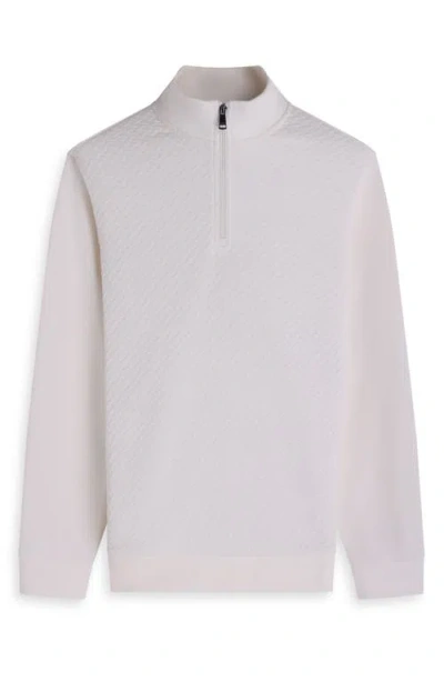 Bugatchi Quarter Zip Sweatshirt In Gray