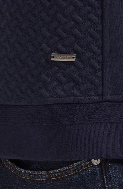 Bugatchi Quarter Zip Sweatshirt In Blue