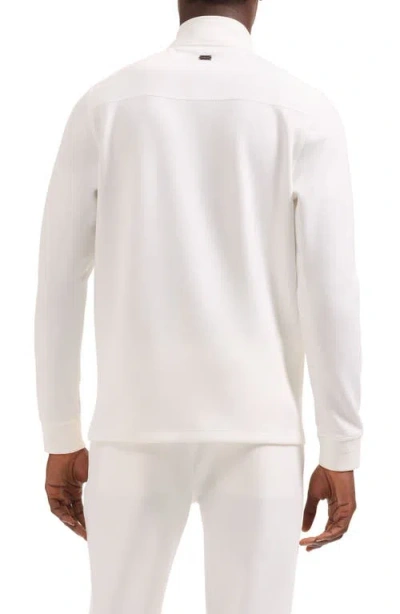 Bugatchi Soft Touch Quarter Zip Sweatshirt In Gray