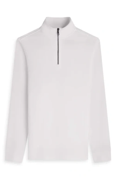 Bugatchi Soft Touch Quarter Zip Sweatshirt In Gray
