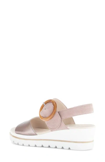 Gabor Quarter Strap Wedge Sandal In Multi