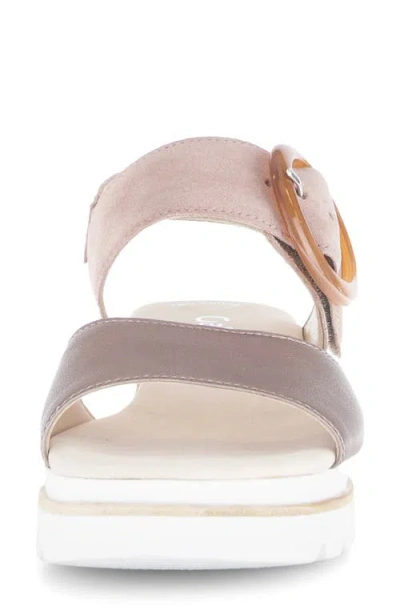 Gabor Quarter Strap Wedge Sandal In Multi