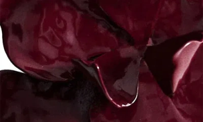 Mango Flower Statement Stud Earrings In Red