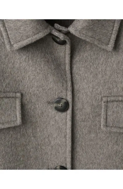 Mango Wool Blend Jacket In Gray