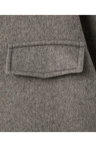 Mango Wool Blend Jacket In Gray