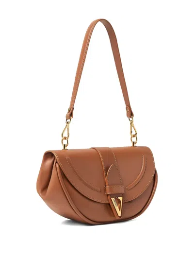 Versace Virtus Schultertasche In Brown