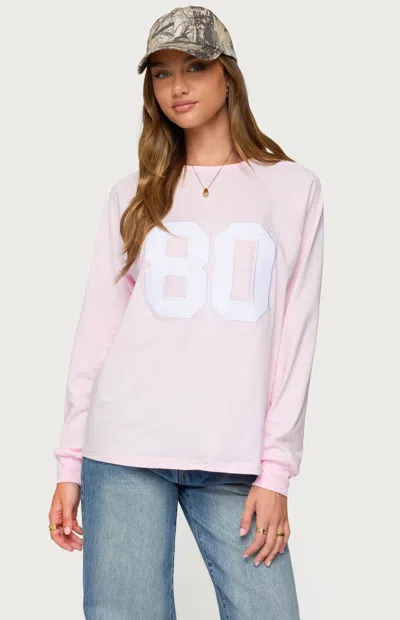 Edikted 80 Oversized T-shirt In Pink