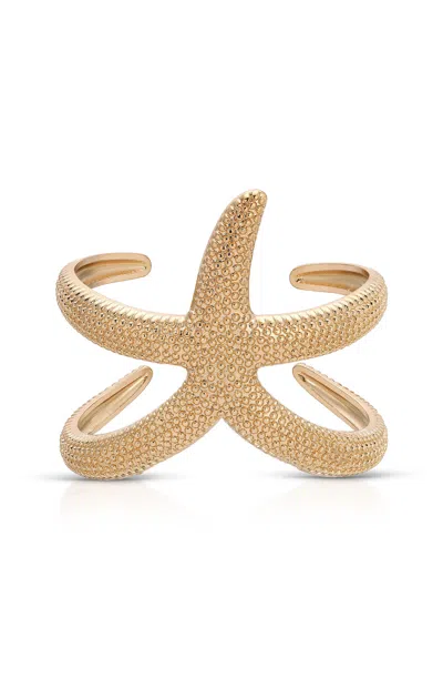 Ettika Starfish Hug Arm Cuff In Gold