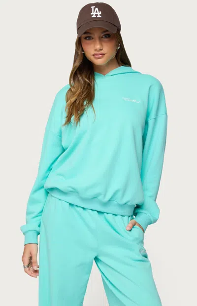 Edikted Oversized Hoodie In Blue
