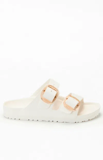 Birkenstock Arizona Big Buckle Eva Womens Sandals Colour: Eggshell, Size: 7 / 40 In Bianco