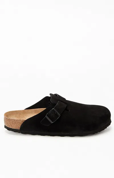 Birkenstock Boston Soft Footbed In Black