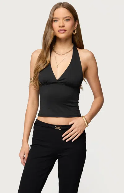 Edikted Phia Halter Top In Black