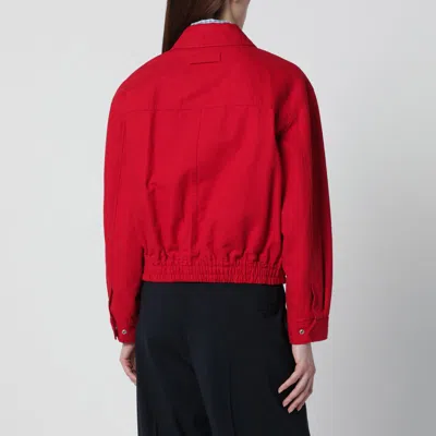 Dunst Collared Blouson Jacket Red In Red