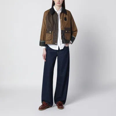 Barbour Herno Resort Down Jacket In Ultralight Nylon And Mesh In Brown