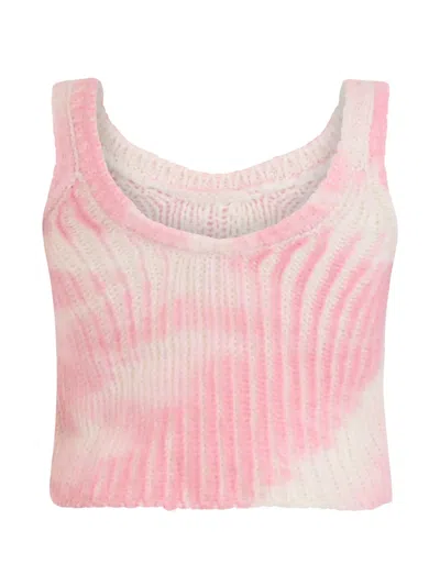 Valentino Patterned Tank Top In Pink