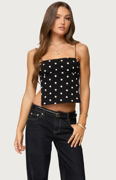 Edikted Jinx Dot Open Back Crop Tank In Multi
