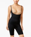 Spanx Oncore High-waisted Mid-thigh Super Firm Shaping Short In Black In Very Black/mineral Taupe