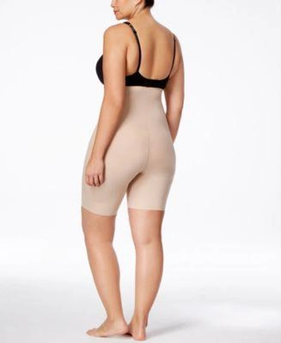 Shop Spanx Thinstincts Plus Size Firm Control High-waist Shorts 10006p In Soft Nude
