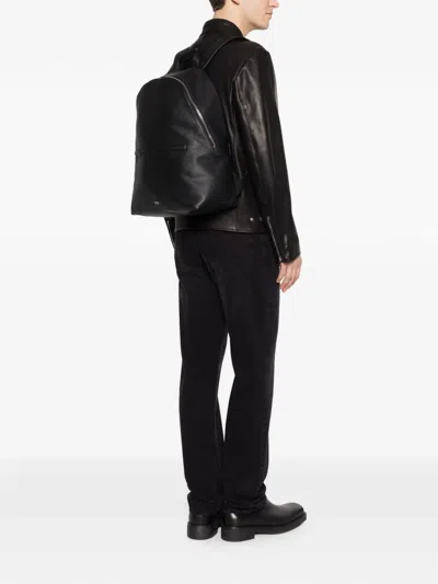 Tom Ford Leather Backpack In Black