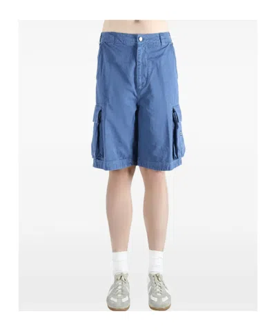 Erl Belt-loop Pocket Shorts In Blue
