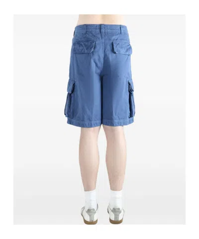 Erl Belt-loop Pocket Shorts In Blue