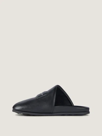 Givenchy Logo Patch Slippers In Black