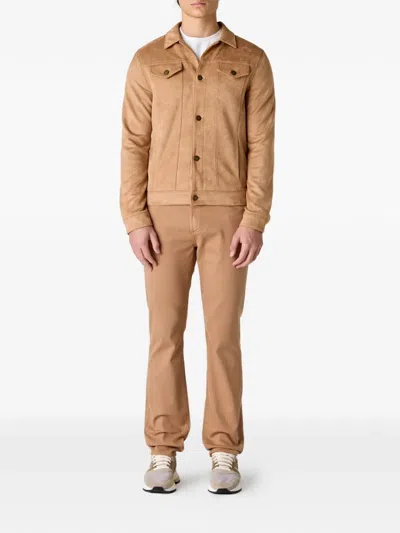 Monfrere Dean Buttoned Jacket In Brown