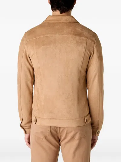 Monfrere Dean Buttoned Jacket In Brown