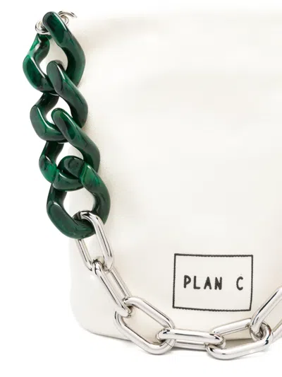 Plan C Logo Bucket Bag In White