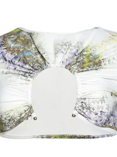 Christopher Esber Print Bikini Top In Multi