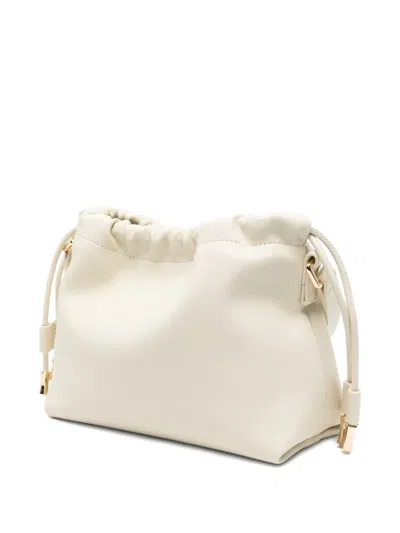 A.p.c. Mini Ninon Drawstring Shoulder Bag In Neutral