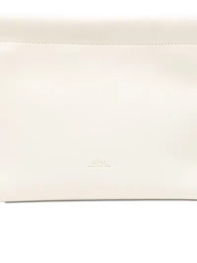 A.p.c. Mini Ninon Drawstring Shoulder Bag In Neutral
