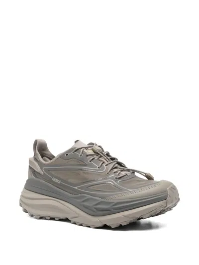 Hoka Stinson One7 Pull-tab Sneakers In Brown