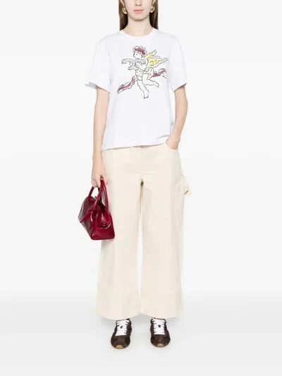 Tory Burch Mm Cupido Graphic T-shirt In White