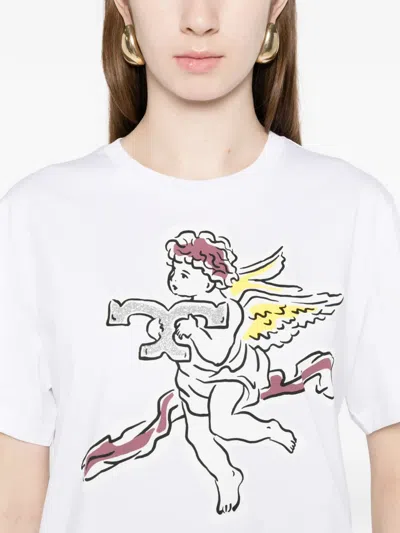 Tory Burch Mm Cupido Graphic T-shirt In White