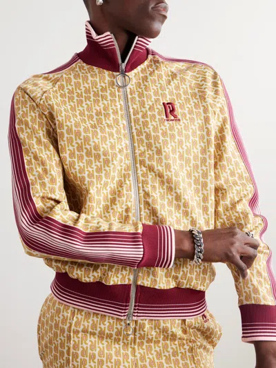 Rabanne Monogram-pattern Zip-up Jacket In Multi