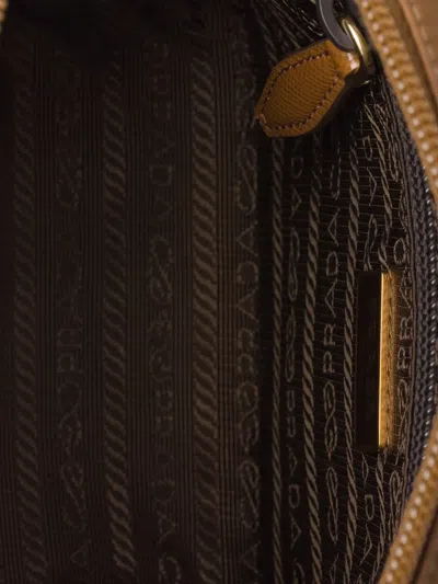 Prada Small Re-nylon Pouch In Brown