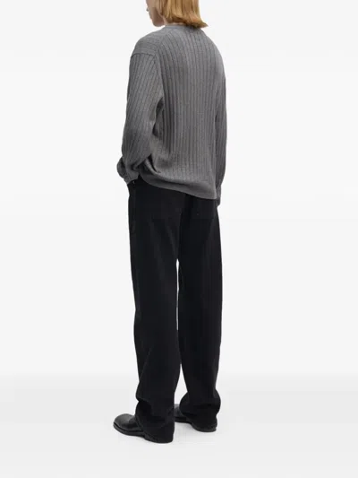 Another Aspect Ribbed V-neck Sweater In Pattern