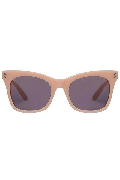 Stella Mccartney Oversized Square Sunglasses In Tea Rose Melange