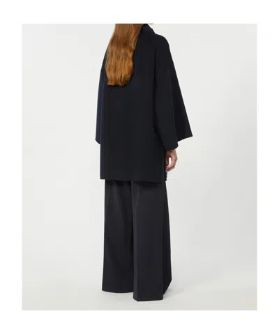 Weekend Max Mara Wool Blend Coat In Blue