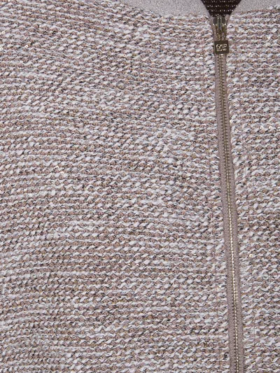 D Exterior D. Exterior Crystal Plot Bomber Jacket In Gray