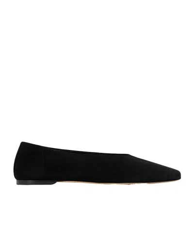 Totême Toteme Woman Ballet Flats Black Size 8 Textile Fibers