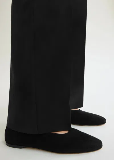 Totême Toteme Woman Ballet Flats Black Size 8 Textile Fibers