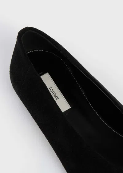 Totême Toteme Woman Ballet Flats Black Size 8 Textile Fibers