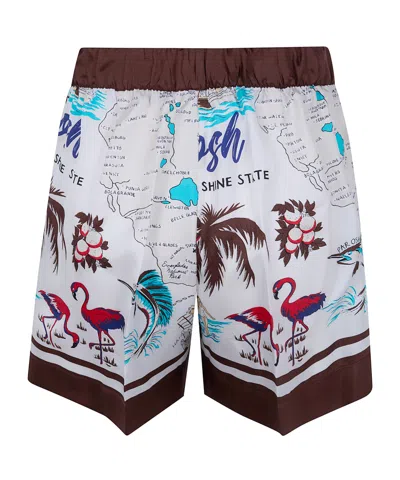 P.a.r.o.s.h Printed Elasticated Short In Multi