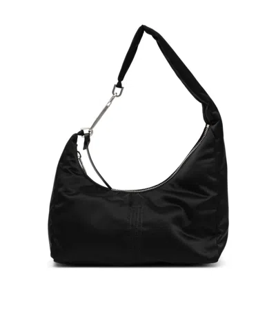 Rick Owens Gemini Shoulder Bag Adjustable Strap Hardware In Black