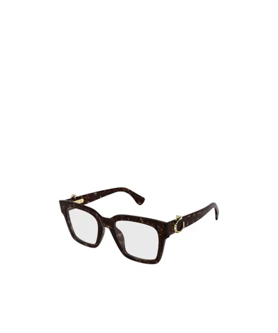 Cartier Square-frame Glasses In Brown